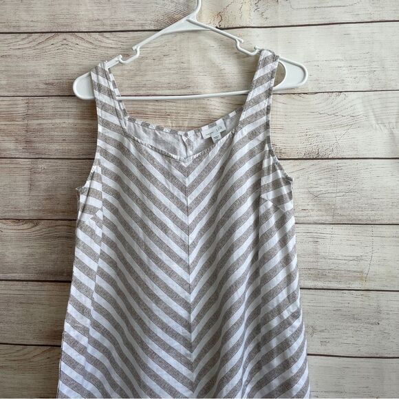 J JILL LOVE LINEN SLEEVELESS MAXI DRESS - Picture 2 of 5